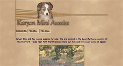 Desktop Screenshot of karyonminiaussies.com